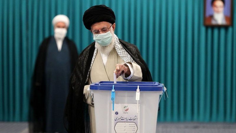 Supreme leader Ayatollah Ali Khamenei cast his own ballot early on Friday-9224d88e56b3ba5f4e932bd1749001ea1623995108.jpg